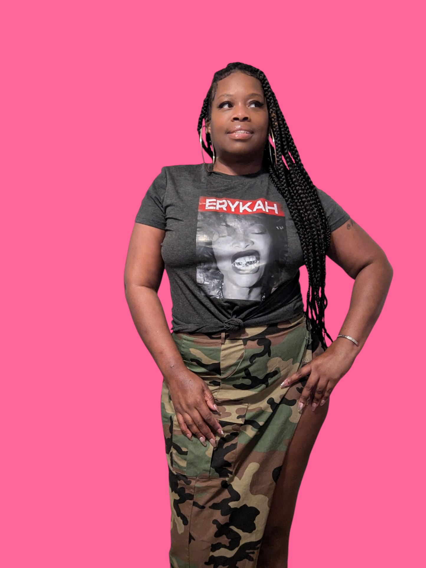ERYKAH Chic Portrait Graphic tee